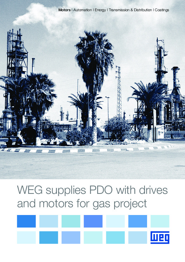 WEG supplies PDO with drives and motors for gas project