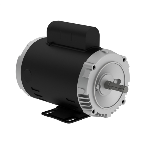 Rolled Steel 1 HP 4P 56C 1Ph 115/208-230 V 60 Hz IC01 - ODP - Foot-mounted