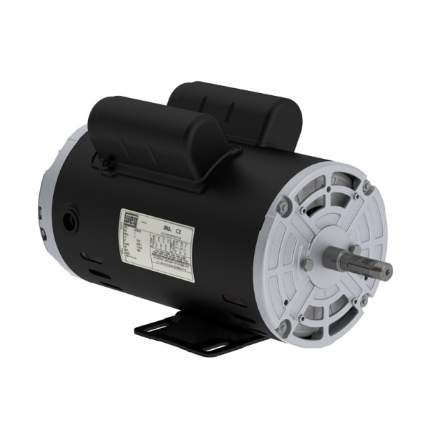 Rolled Steel 1 HP 4P 56 1Ph 115/208-230 V 60 Hz IC01 - ODP - Foot-mounted