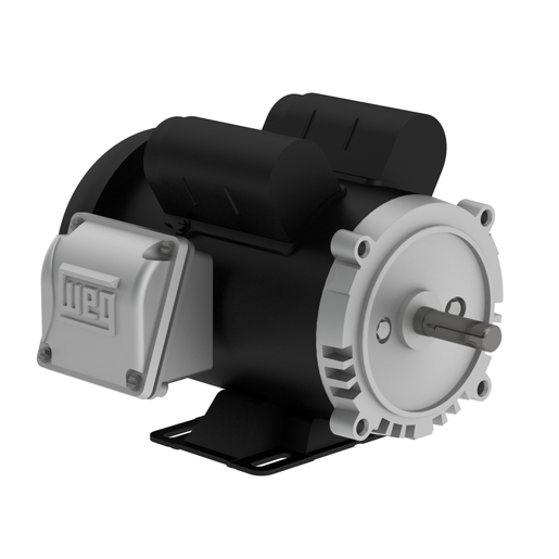 Rolled Steel 0.5 HP 4P W56C 1Ph 115/208-230 V 60 Hz IC411 - TEFC - Foot-mounted