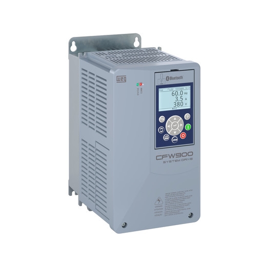 DRIVE CFW900A04P6B2DB20Y2B Size A 4.6A Single-phase/Three-phase 200-240 V With braking IP20 STO/SS1 HMI with bluetooth